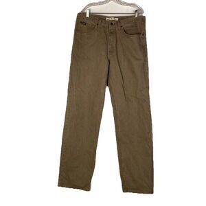 Lee jeans men's 36x34 regular fit Brown denim pants retro